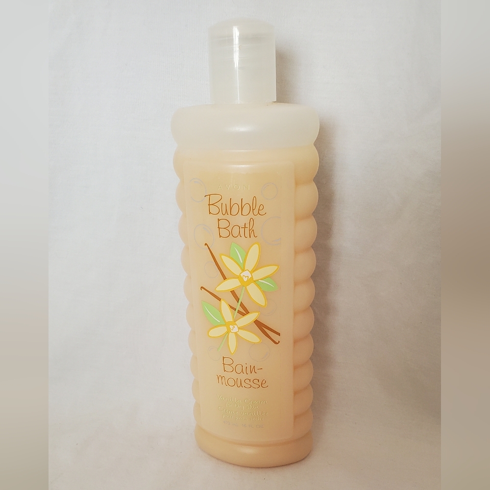 Avon Vanilla Cream Vtg 2005 Bubble Bath Bain-Mousse 16 Oz NOS Sealed